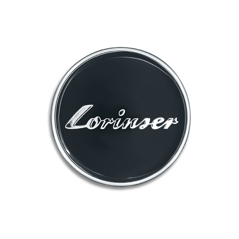 Emblem “Lorinser” - rund, Durchmesser 57 mm, schwarz